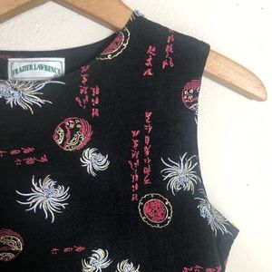 Sleeveless top with Asian Orient print Frazier Lawrence